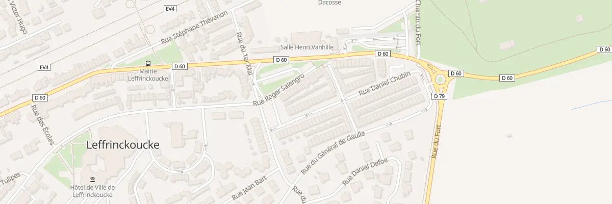 Plan du 61 Rue Daniel Chubin à Leffrinckoucke