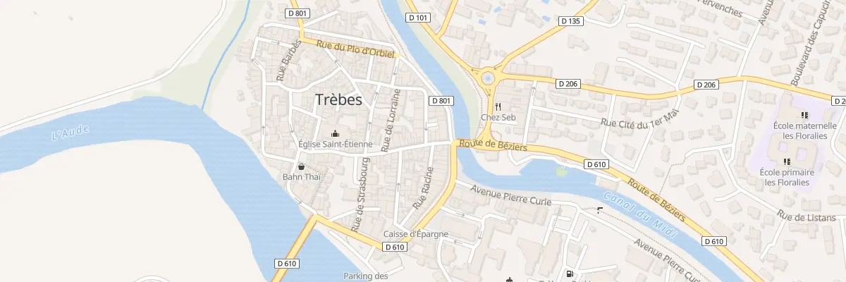 Plan du 10 Rue du Onze Novembre à Trèbes