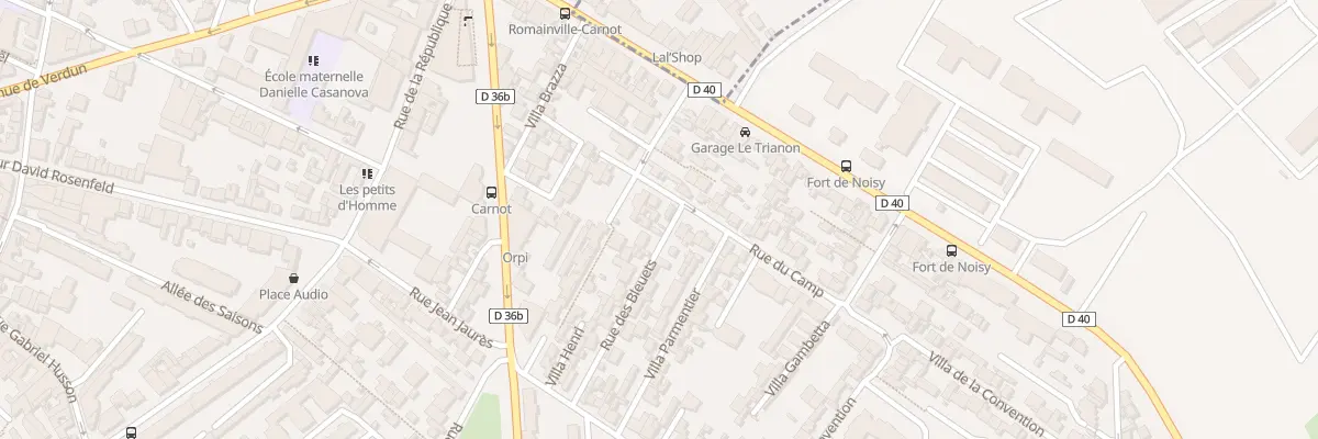 Plan du 17 Rue Bleuets à Romainville