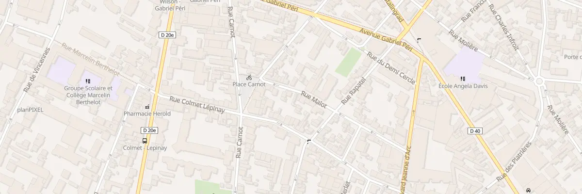 Plan du 16 Rue Malot à Montreuil