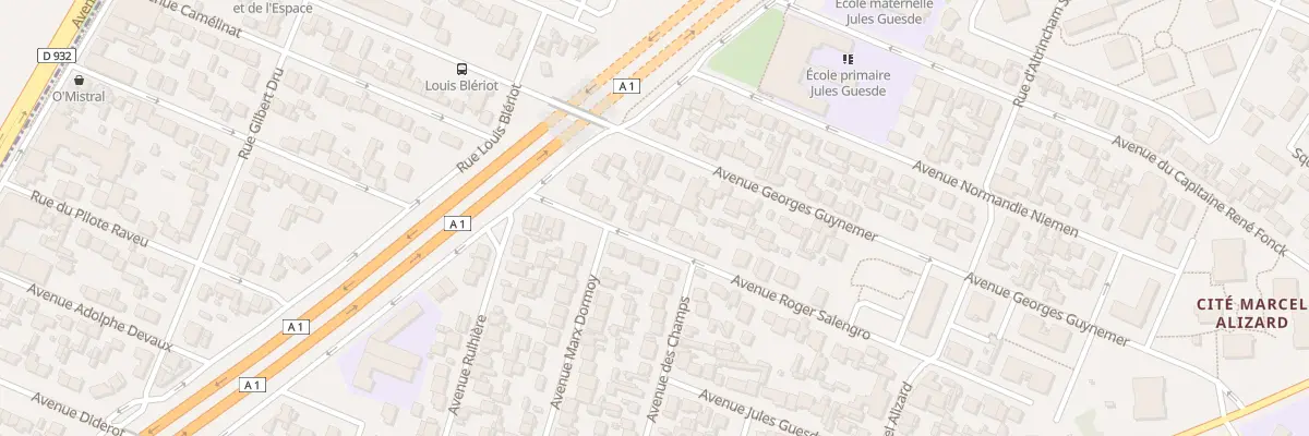 Plan du 17 Rue Roger Salengro au Blanc-Mesnil