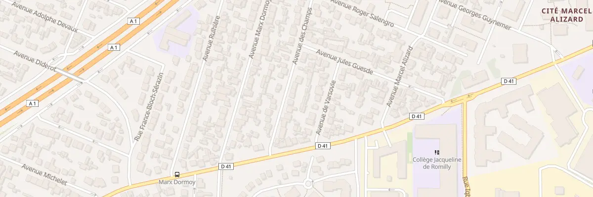 Plan du 18 Av des Champs au Blanc-Mesnil