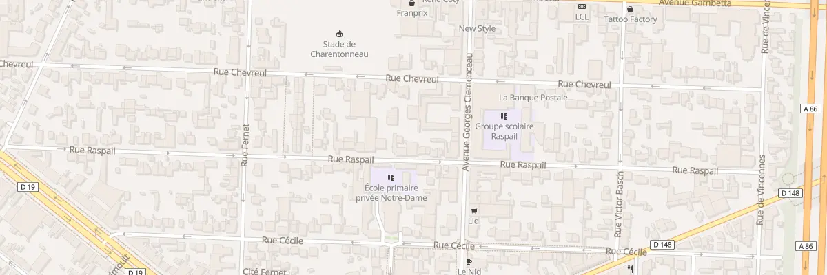 Plan du 59 Rue Raspail à Maisons-Alfort