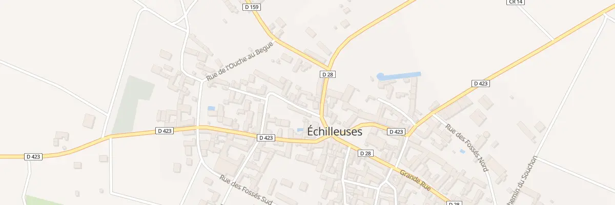 Plan du 2 Rue de la Poterne à Échilleuses