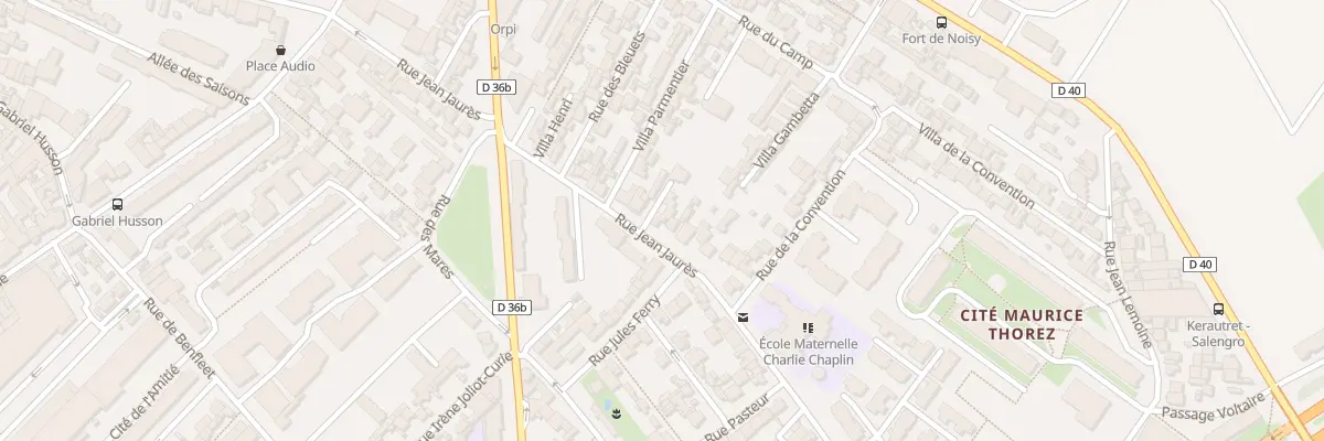 Plan du 57 Rue Jean Jaurès à Romainville