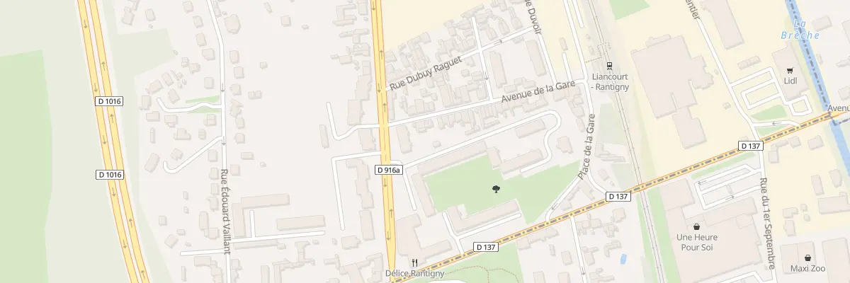 Plan du 2B Av de la Gare à Rantigny