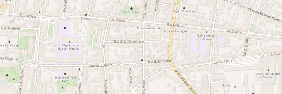 Plan du 21 Rue Charles Silvestri à Vincennes