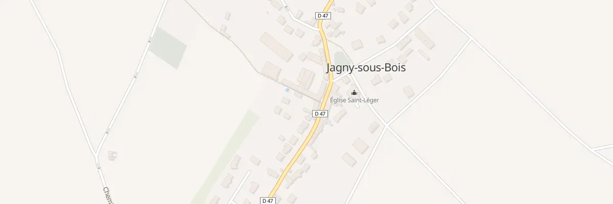 Plan du 10 Rue Chef de Ville à Jagny-sous-Bois