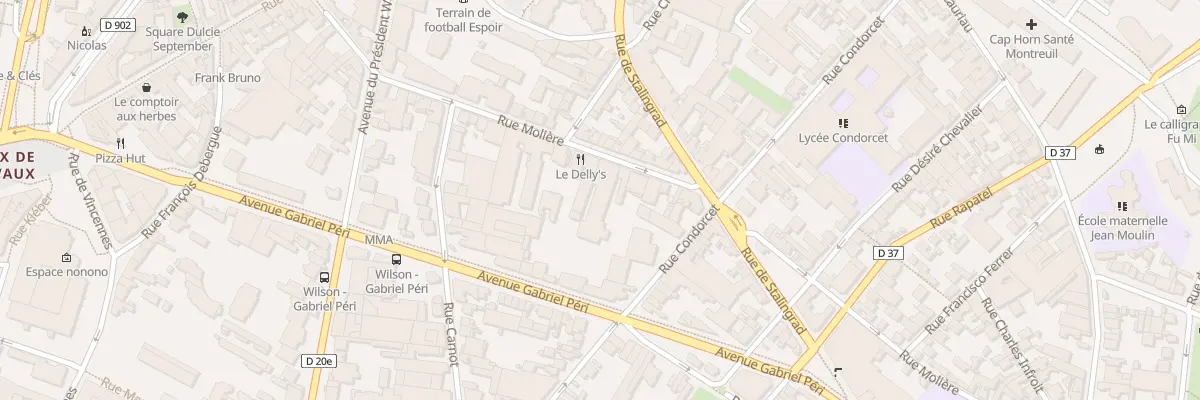 Plan du 44 Rue Molière à Montreuil
