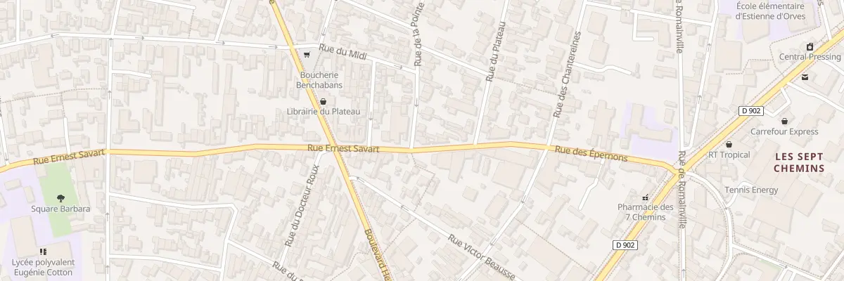 Plan du 119 Rue Ernest Savart à Montreuil