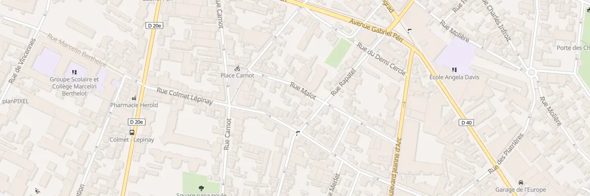 Plan du 26 Rue Malot à Montreuil
