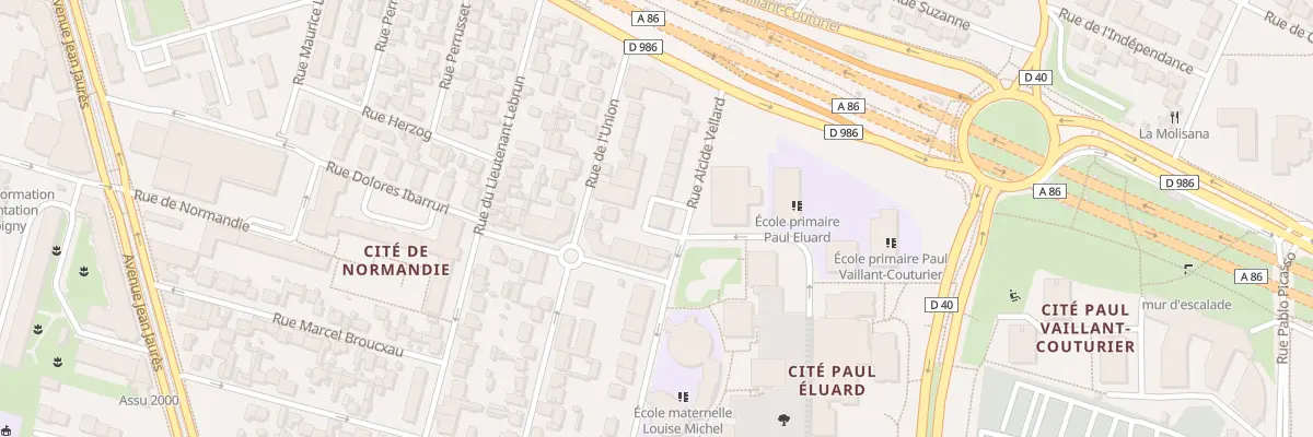 Plan du 47 Rue Alcide Vellard à Bobigny