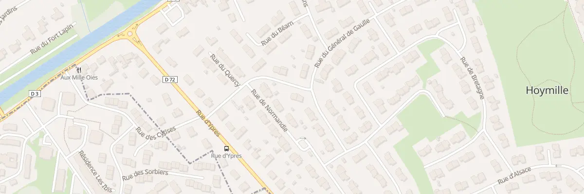 Plan du 3 Rue des Flandres à Hoymille