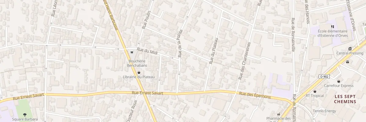 Plan du 22 Rue de la Pointe à Montreuil