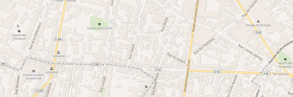 Plan du 10 Rue Nicolas Faltot à Montreuil