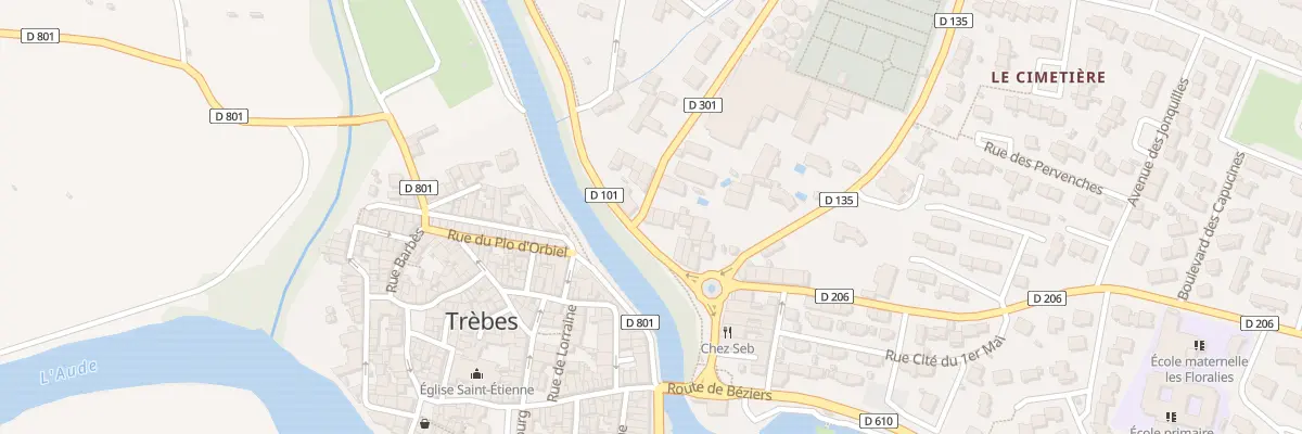Plan du 12 Rte du Cabardès à Trèbes