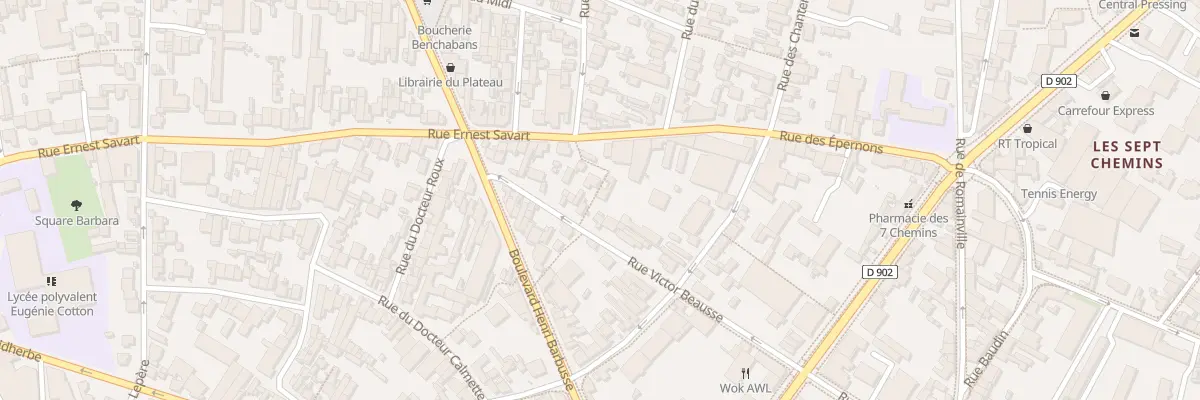 Plan du 40 Rue Victor Beausse à Montreuil
