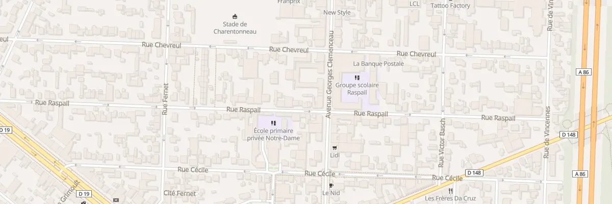 Plan du 63 Rue Raspail à Maisons-Alfort