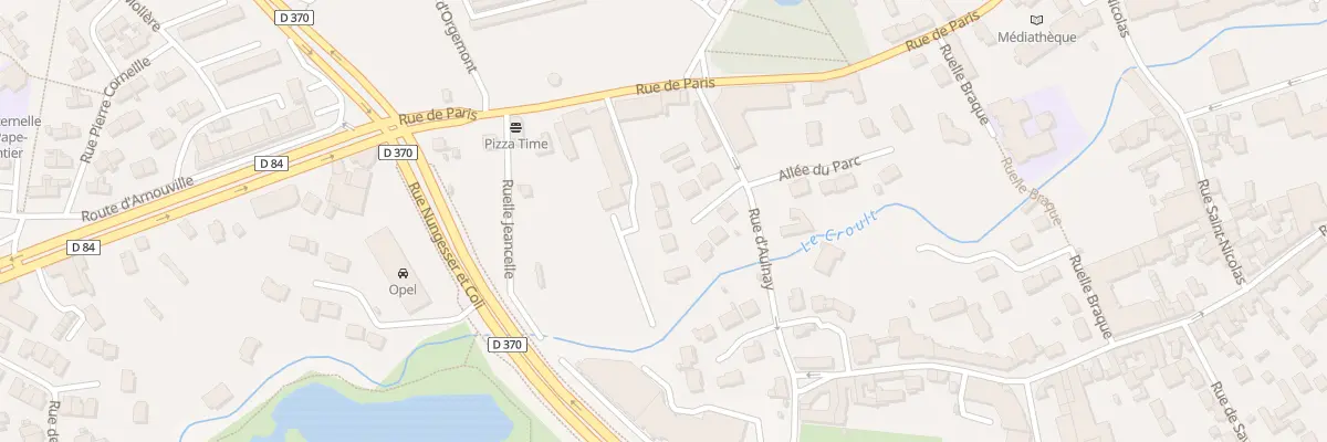Plan du 8 All du Moulin Neuf à Gonesse