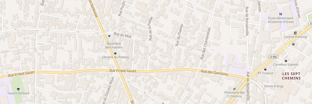 Plan du 16 Rue de la Pointe à Montreuil