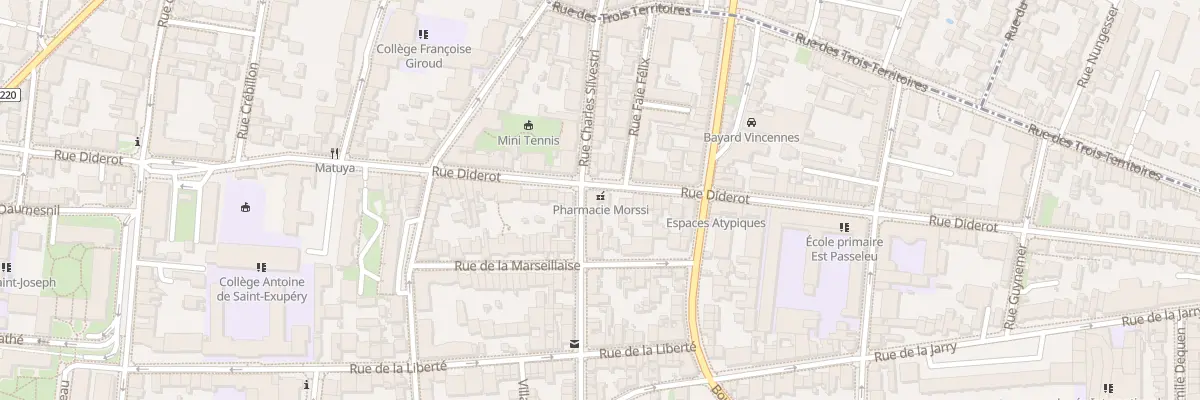 Plan du 82 Rue Diderot à Vincennes