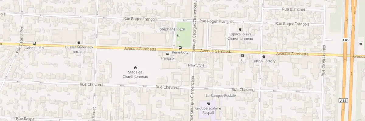 Plan du 66 Av Gambetta à Maisons-Alfort