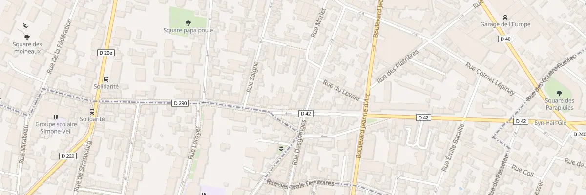 Plan du 63 Rue de la Solidarité à Montreuil