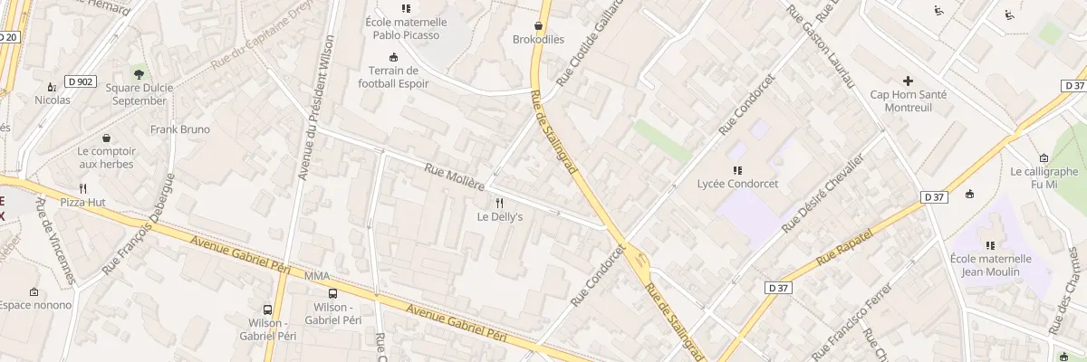 Plan du 39 Rue Molière à Montreuil