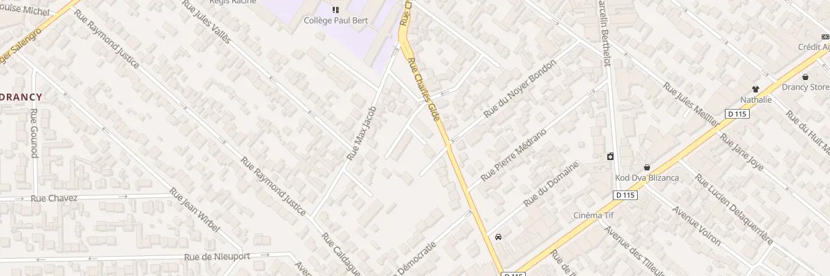 Plan du 70 Rue Charles Gide à Drancy