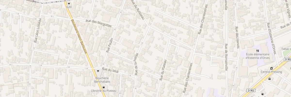 Plan du 86 Rue de la Pointe à Montreuil