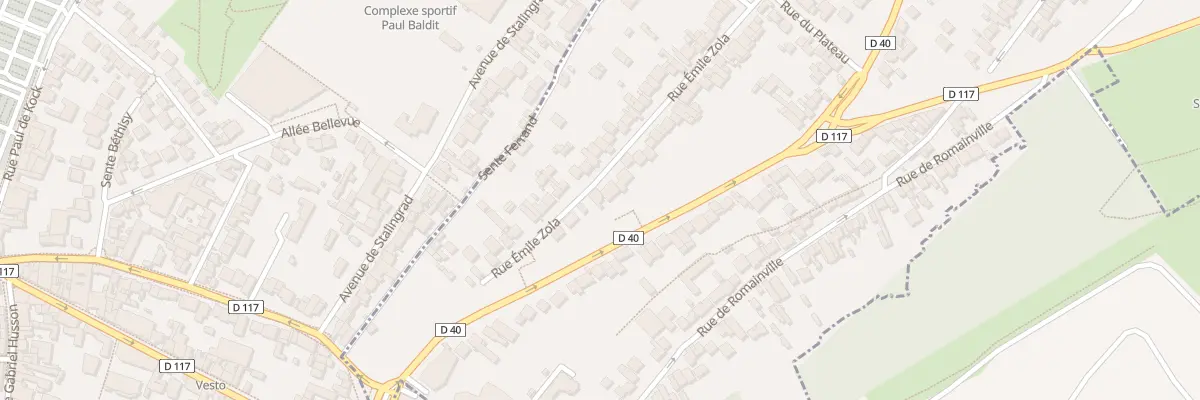 Plan du 85 Rue Emile Zola à Noisy-le-Sec