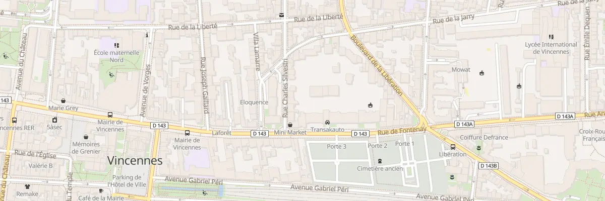 Plan du 44 Rue de Fontenay à Vincennes