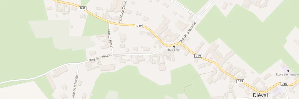 Plan du 66 Rue de Valhuon à Diéval