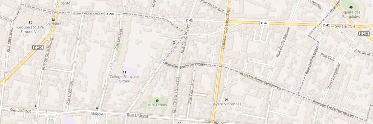 Plan du 7 Rue des Trois Territoires à Montreuil