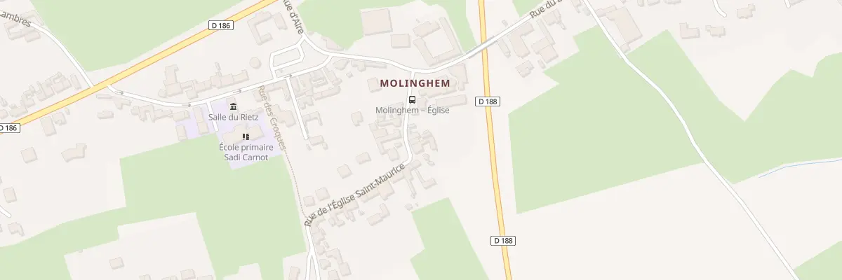 Plan du 6 Rue de l’Eglise Saint Maurice à Isbergues