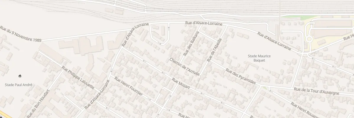 Plan du 14 Rue De L’Arrivee à Drancy