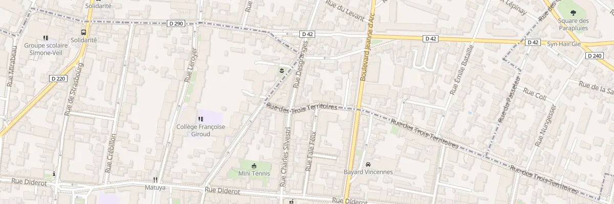 Plan du 9 Rue des Trois Territoires à Montreuil