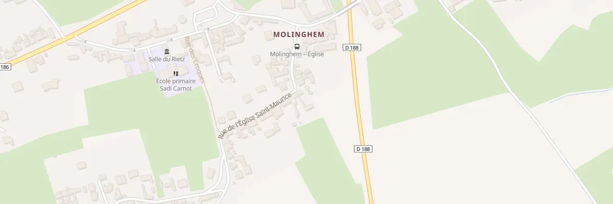 Plan du 10 Rue de l’Eglise Saint Maurice à Isbergues