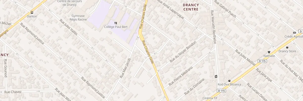 Plan du 57 Rue Charles Gide à Drancy