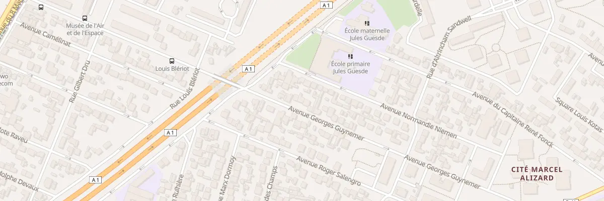 Plan du 33 Av Georges Guynemer au Blanc-Mesnil