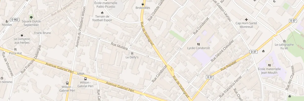 Plan du 45 Rue Molière à Montreuil