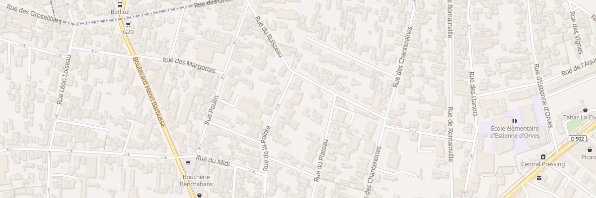 Plan du 94 Rue de la Pointe à Montreuil