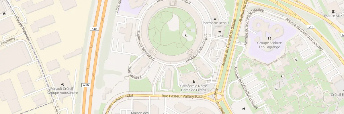Plan du 55 Bd Montaigut à Créteil
