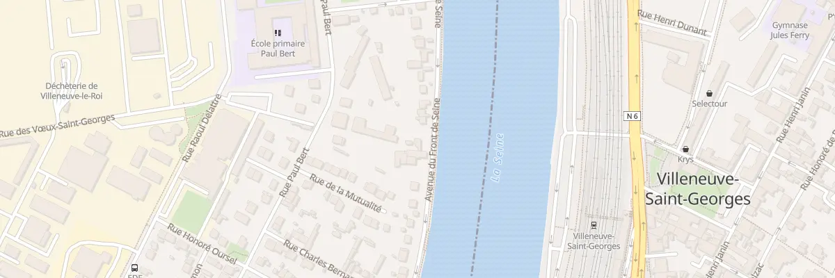 Plan du 22 Av du Front de Seine à Villeneuve-le-Roi