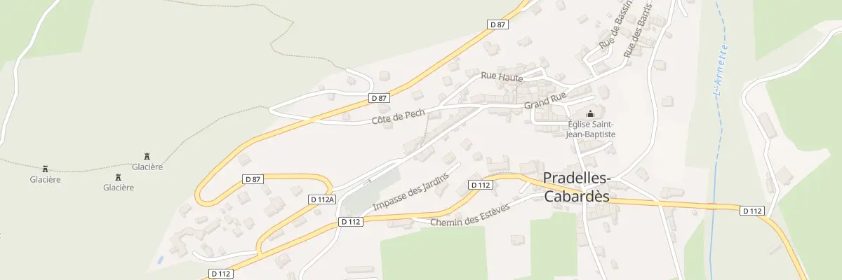 Plan du 36 Gr Grand’Rue à Pradelles-Cabardès