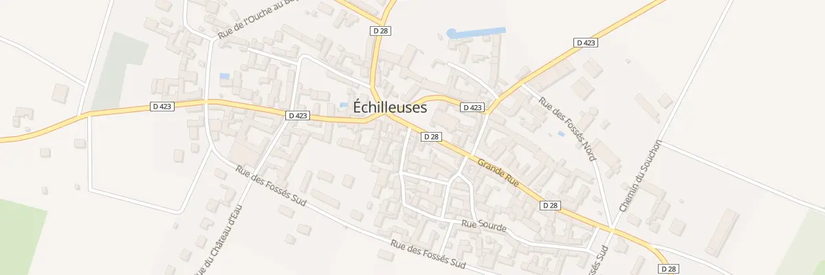 Plan du 1 Rue Sourde à Échilleuses