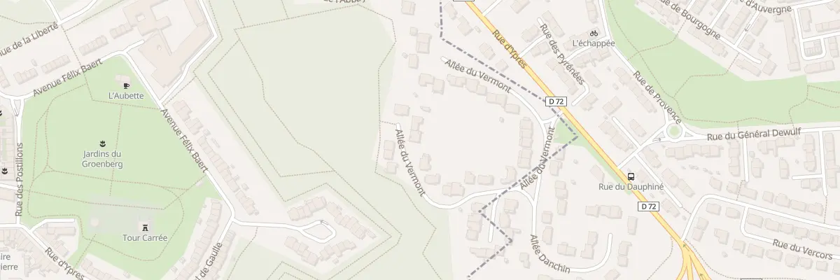 Plan du 43 All du Vermont à Bergues