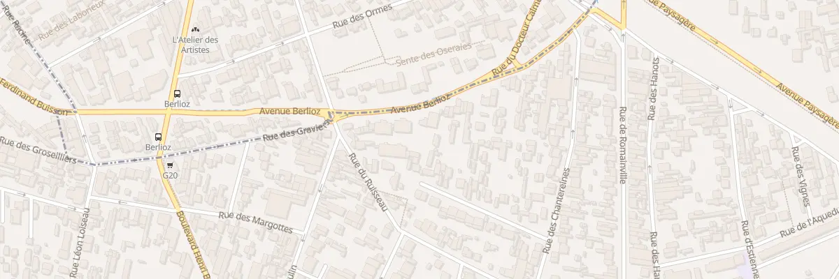 Plan du 18 Av Berlioz à Montreuil