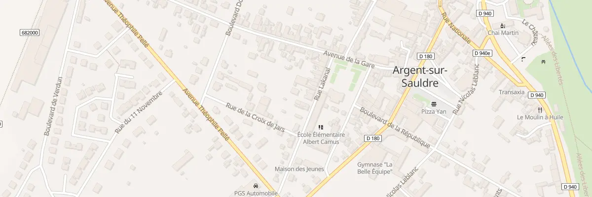 Plan du 22 Rue Lakanal à Argent-sur-Sauldre