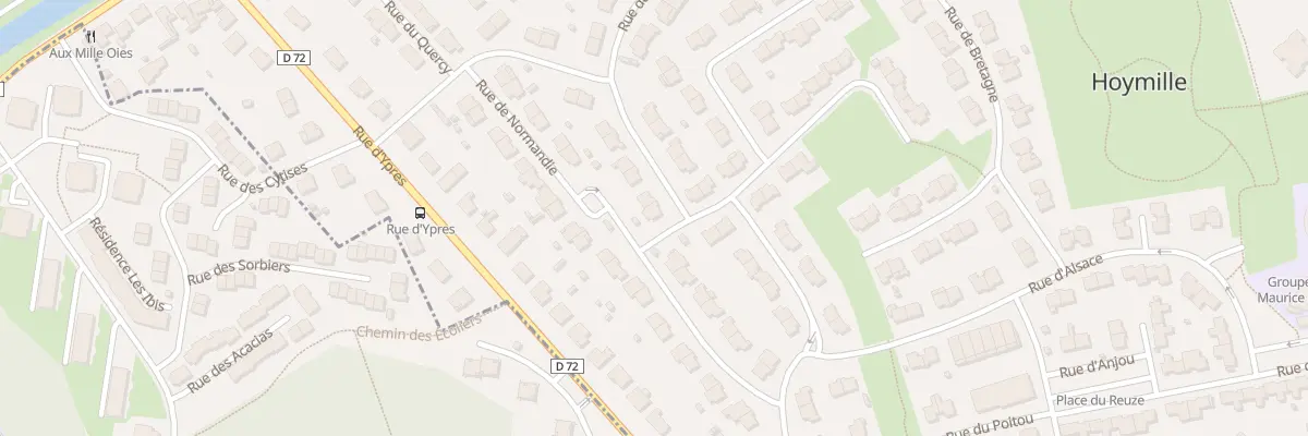 Plan du 52 Rue du Gen de Gaulle à Hoymille
